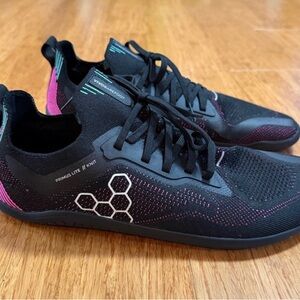 VivoBarefoot Primus Lite Knit Women's Sneakers - Black and Pink